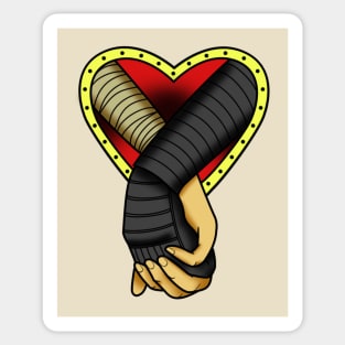 Reylo Holding Hands Tattoo Sticker